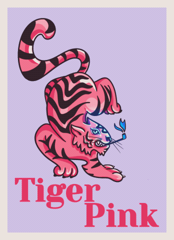 Tiger Pink — illustration de Marie Arnaud